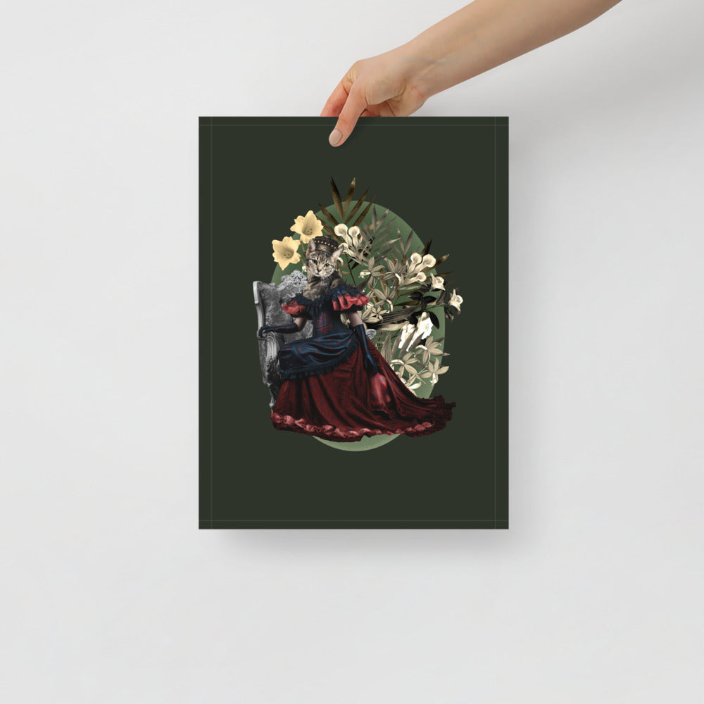 Cat Queen Dark Green