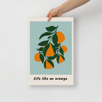 Life Like An Orange Wall Art