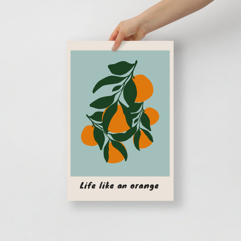 Life Like An Orange Wall Art