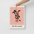 Life Like a Peach Wall Art
