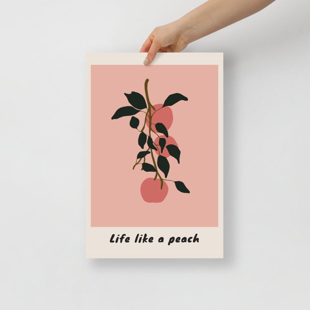 Life Like a Peach Wall Art