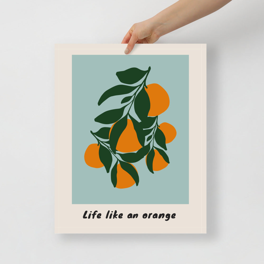 Life Like An Orange Wall Art