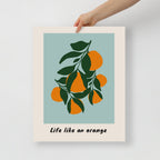 Life Like An Orange Wall Art