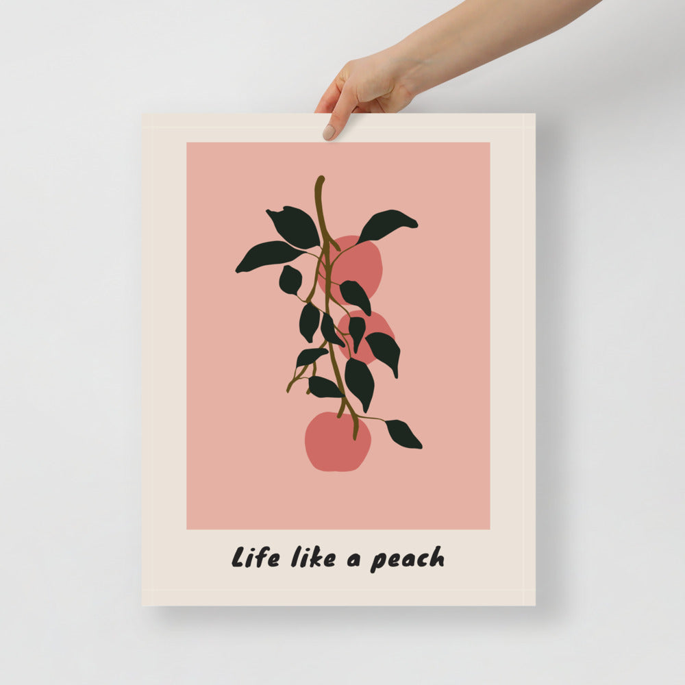 Life Like a Peach Wall Art