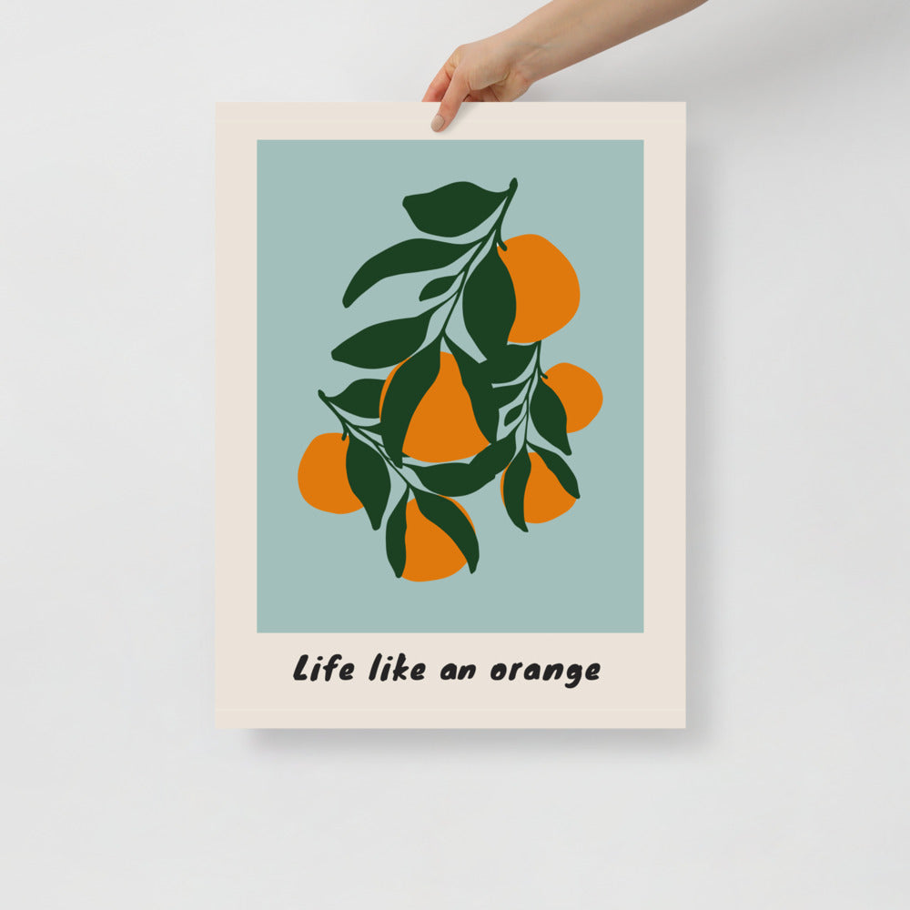 Life Like An Orange Wall Art