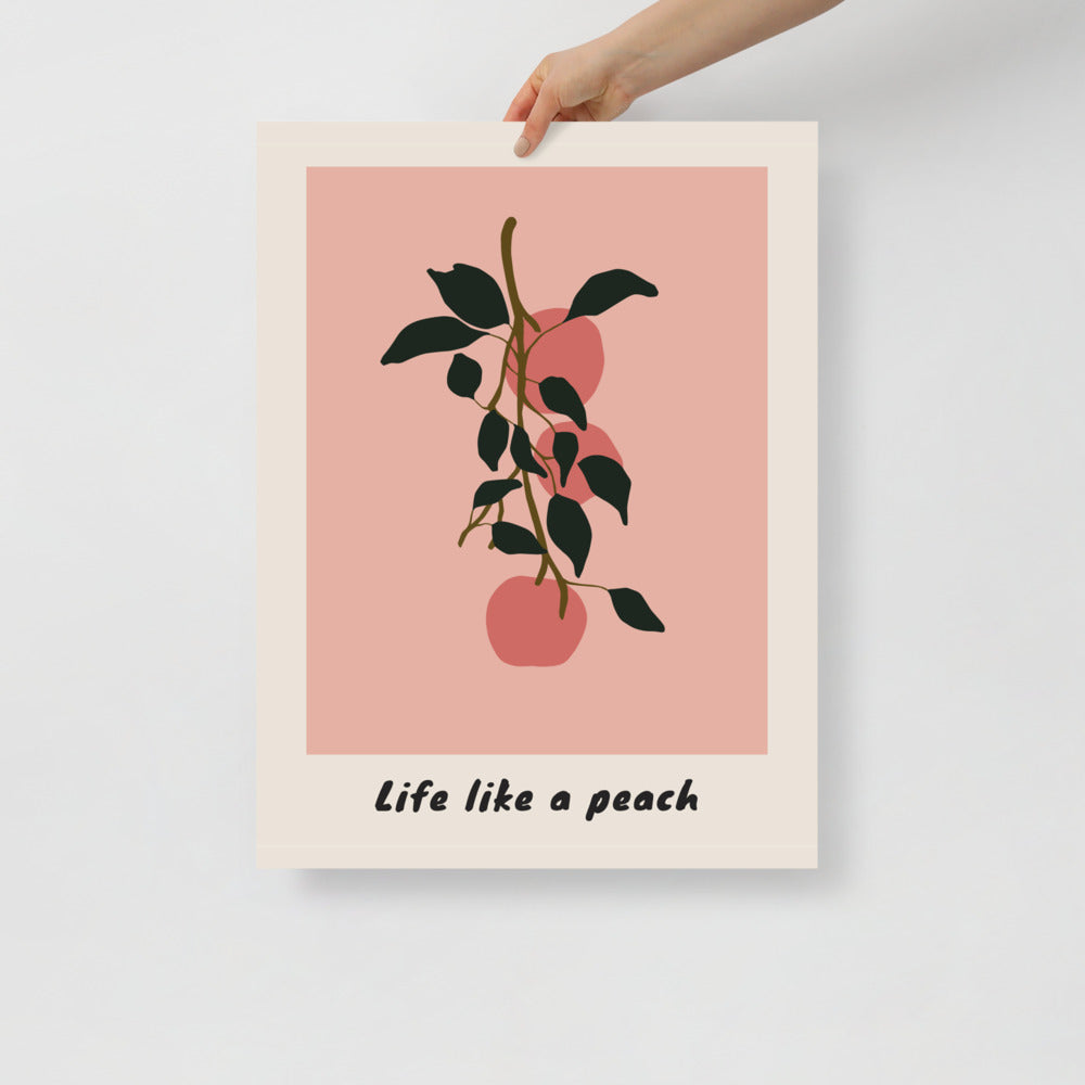 Life Like a Peach Wall Art