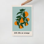 Life Like An Orange Wall Art