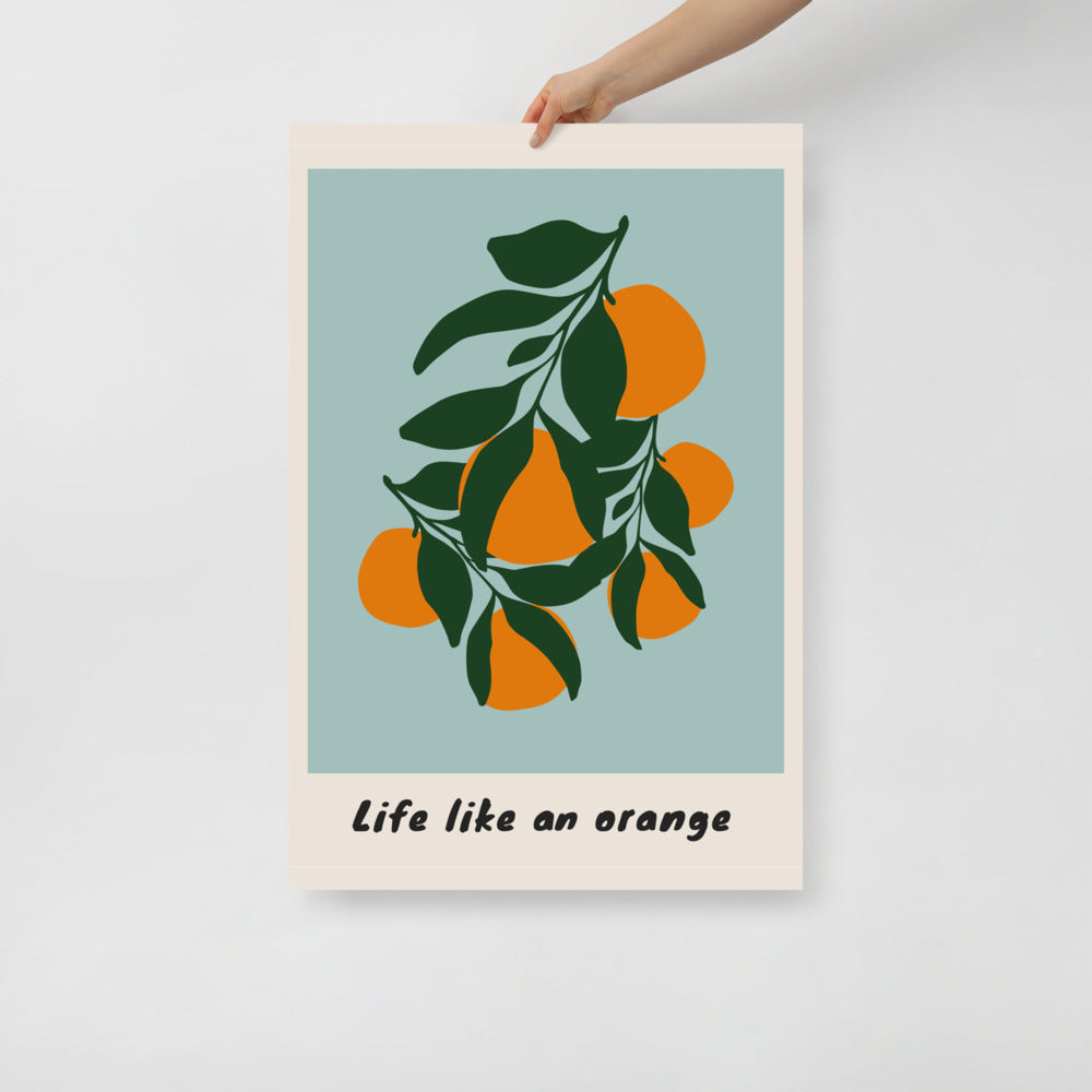 Life Like An Orange Wall Art
