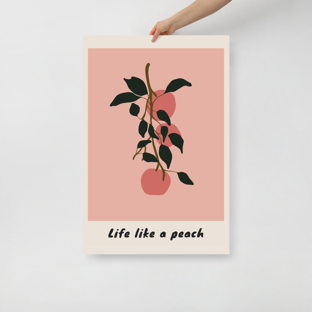 Life Like a Peach Wall Art