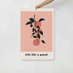 Life Like a Peach Wall Art