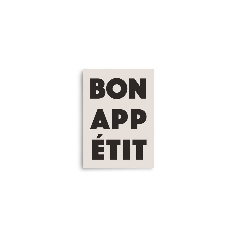 Bon Appetite - Black