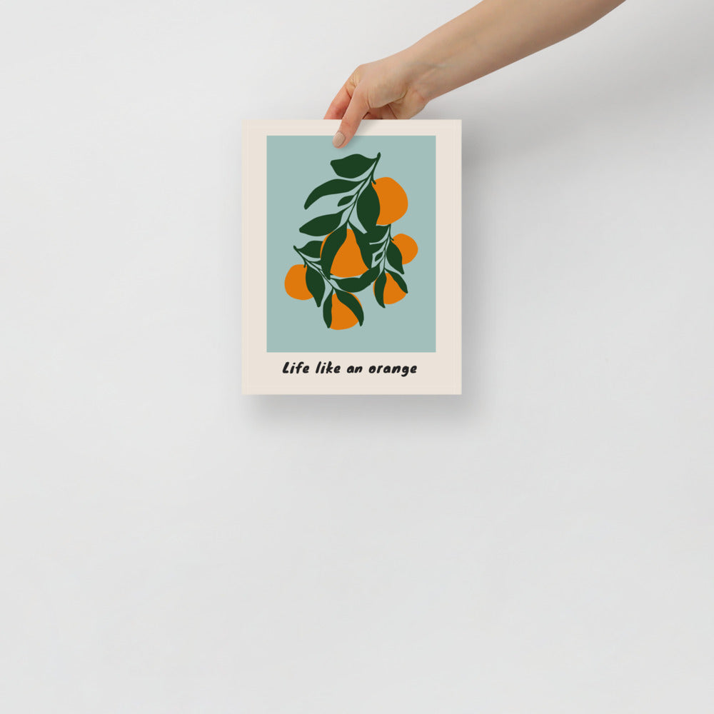 Life Like An Orange Wall Art