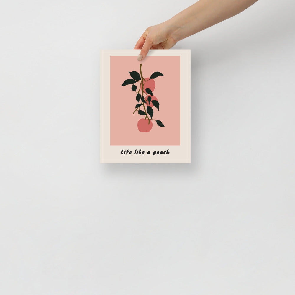 Life Like a Peach Wall Art