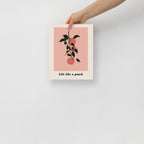 Life Like a Peach Wall Art