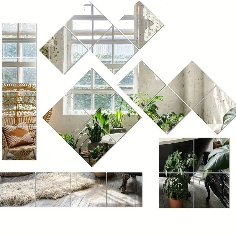 3D Mirror Wall Stickers - Modern Decoration