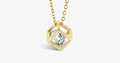 Gold Cube Necklace