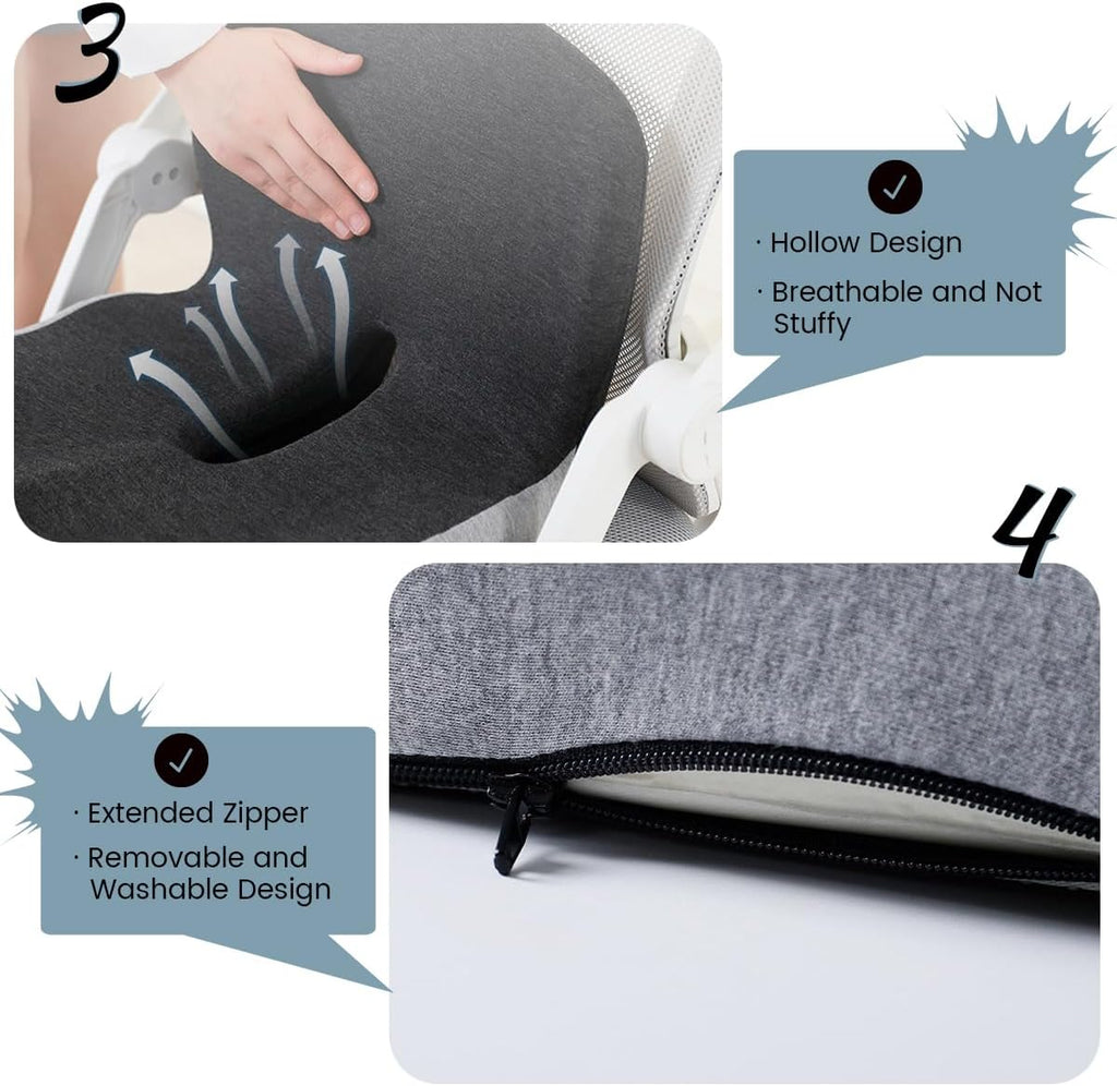 BODYFORM PAD – Ergonomic Memory Foam Seat Cushion for Everyday Comfort