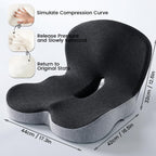 BODYFORM PAD – Ergonomic Memory Foam Seat Cushion for Everyday Comfort
