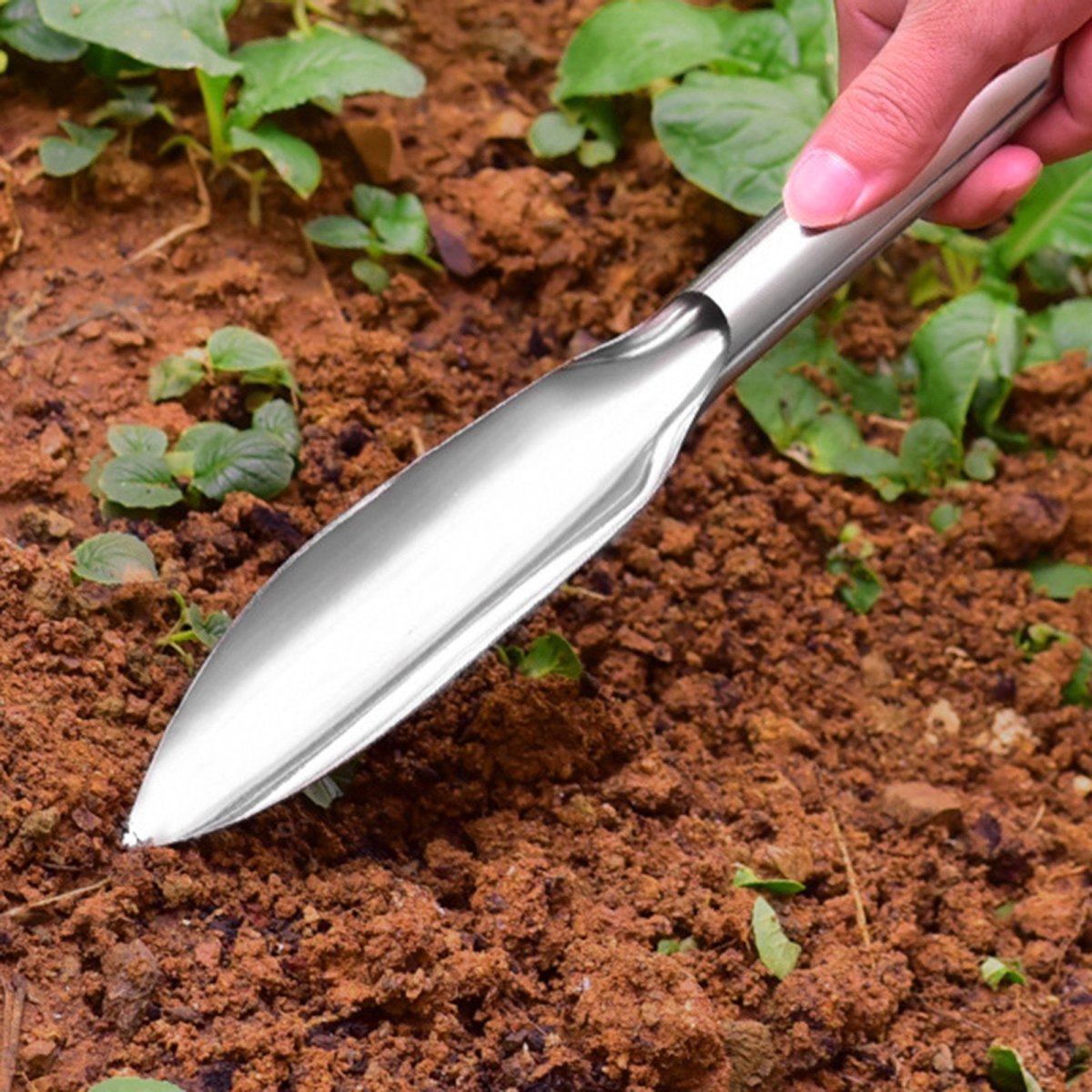 DigDeep Hand Trowel – Stainless Steel Tool for Tough Soil Penetration