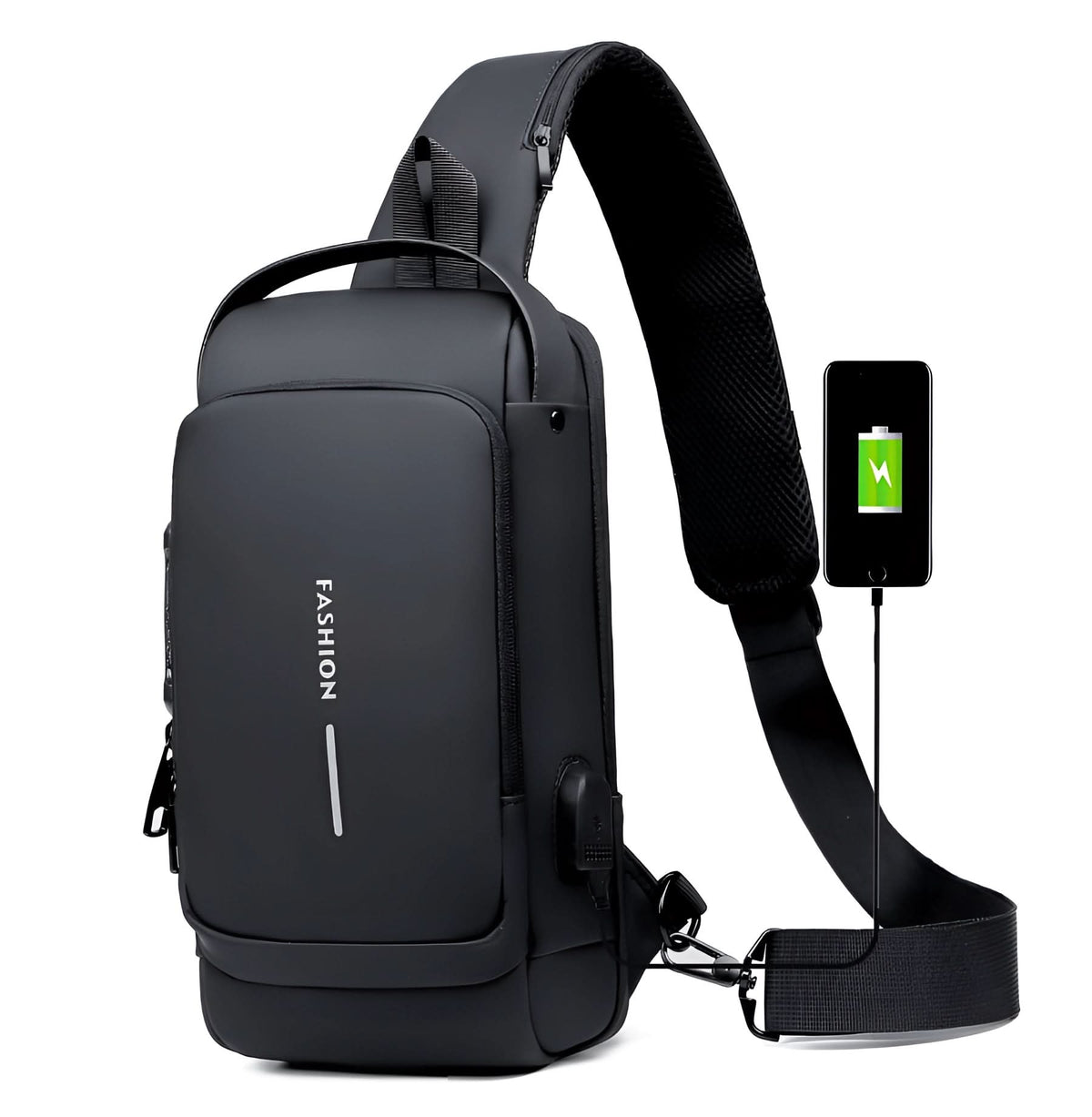Anti-Theft Waterproof USB Backpack for Men with Charging