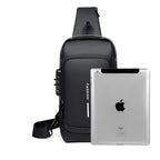 Anti-Theft Waterproof USB Backpack for Men with Charging