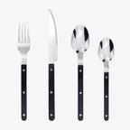 ETERNISERVE – 24-Piece Engraved Stainless Steel Cutlery Set for 6