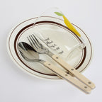 ETERNISERVE – 24-Piece Engraved Stainless Steel Cutlery Set for 6