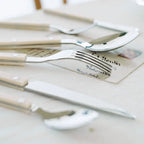 ETERNISERVE – 24-Piece Engraved Stainless Steel Cutlery Set for 6