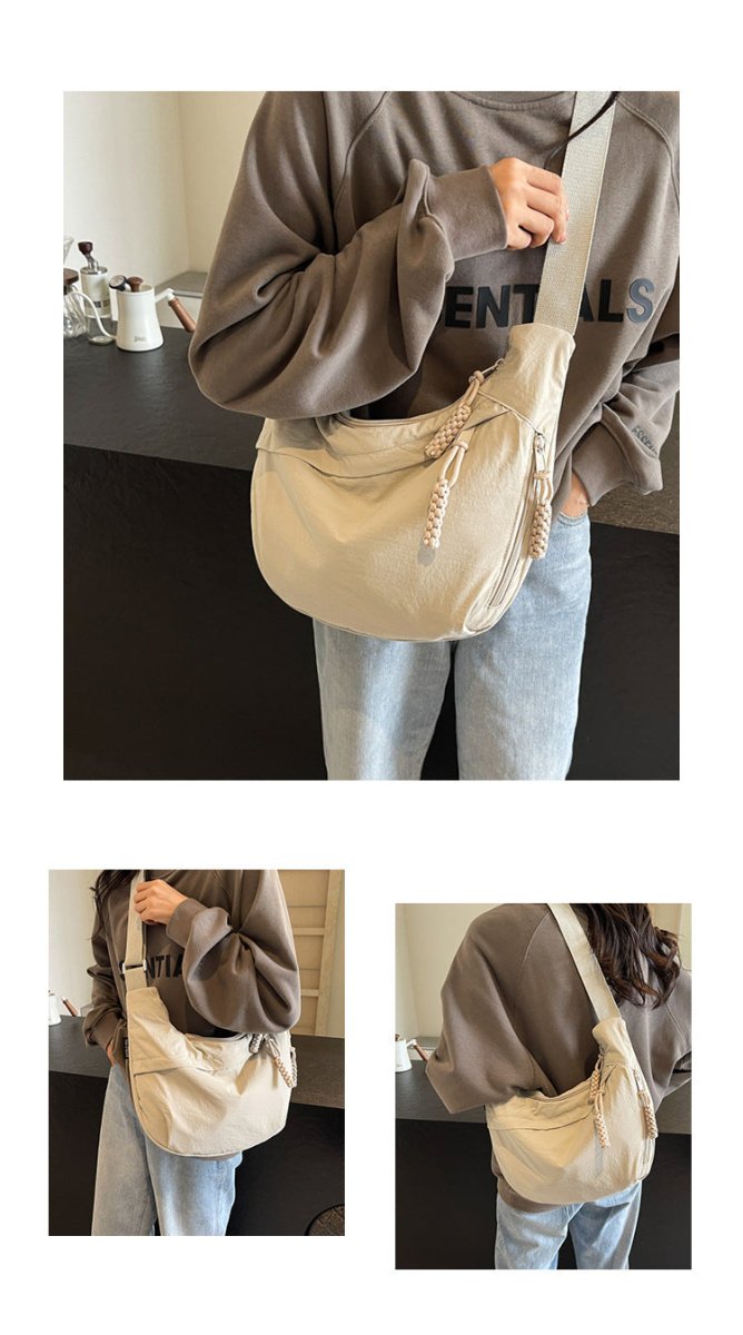 EVERCARRY – Nylon Shoulder Bag with Smart Compartments for Everyday Use