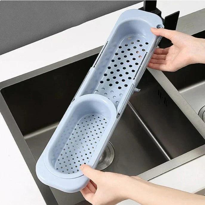 Orgnivo Adjustable Sink Organizer | Telescopic Function | For Sponges & Cloths | Ventilated & Hygienic