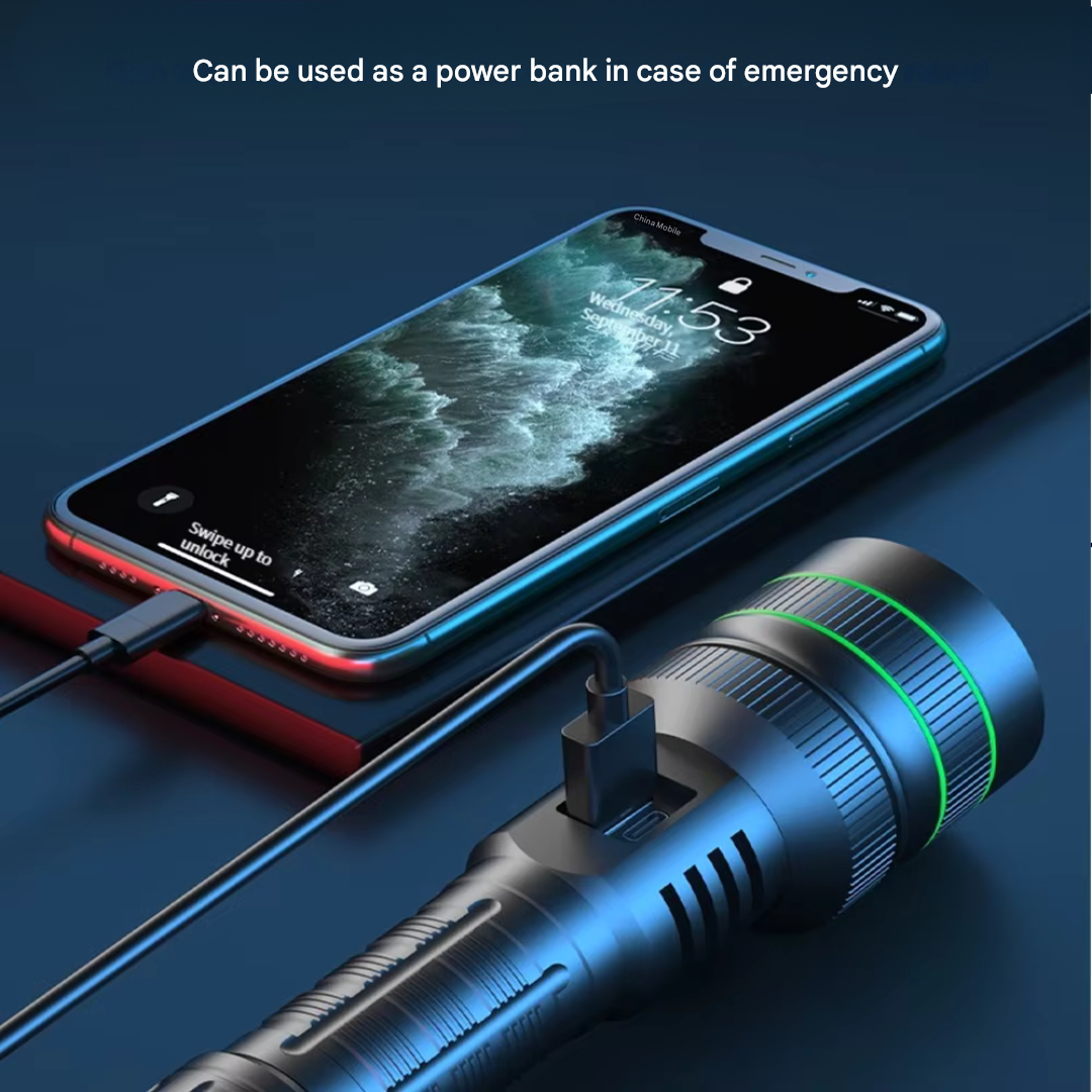 Extreme Bright and Zoomable LED Torch - PowerBeam
