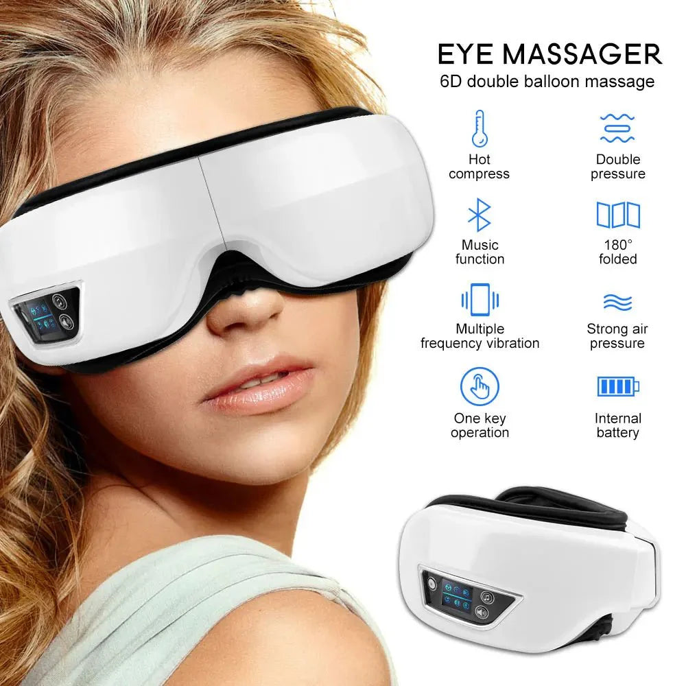Eyeglow Smart 6D – Eye Massager with Heat, Vibration & Bluetooth for Screen-Weary Eyes