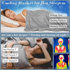 The Cold Blanket – Lightweight Summer Throw That Keeps You Cool, Dry & Rested All Night | Best Blanket for Hot Sleepers & Night Sweats