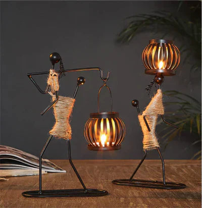 Retro & Stylish Candle Holder - VintageMan