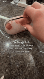 2 In 1 Glasses and Contact Lens Case