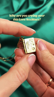 Couple Book Pendant Necklace