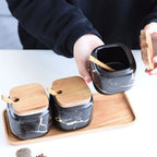 Stylish spice storage with an artistic touch