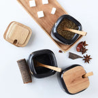 Stylish spice storage with an artistic touch