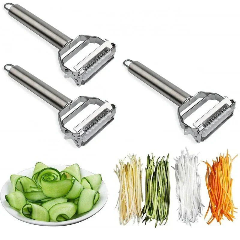 DuoSchaaf | Double Vegetable Peeler made of Stainless Steel with Julienne Function