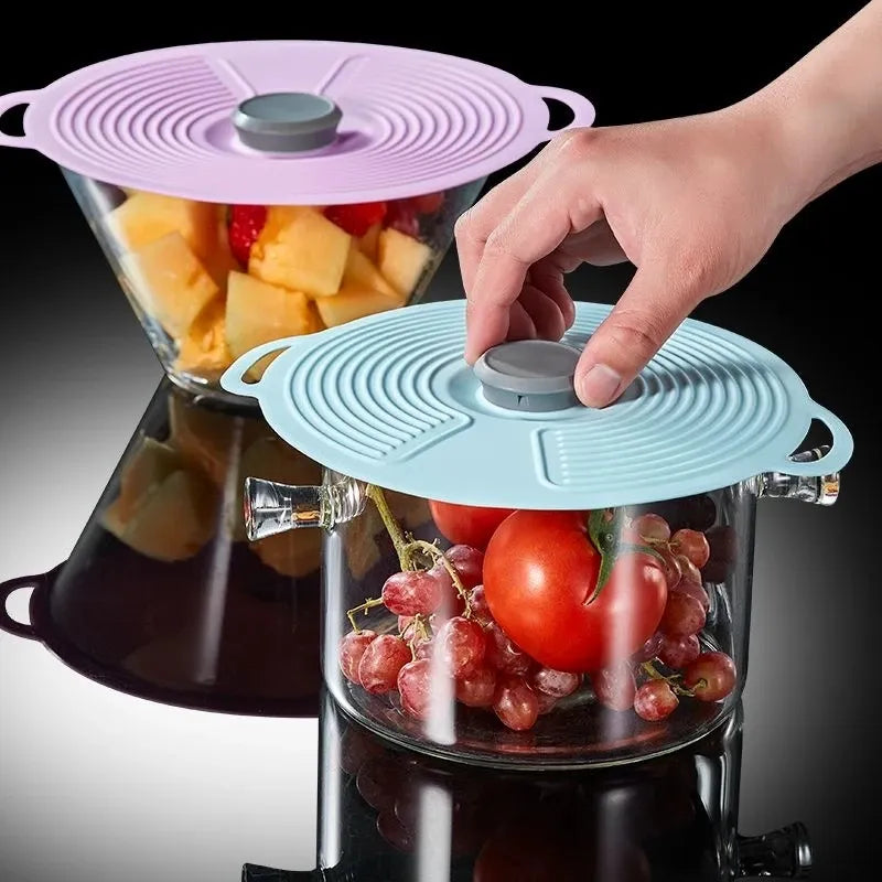 Airtight Suction Cup Silicone Bowl Lid
