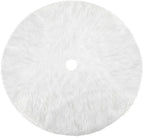 White Christmas Tree Skirt Plush Faux Fur Xmas Tree Carpet Merry Christmas Tree Decorations Ornament New Year Navidad Home Decor