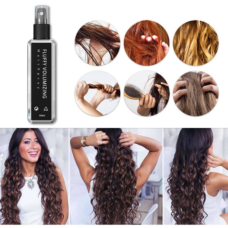 Hair thickening spray with natural plant proteins
