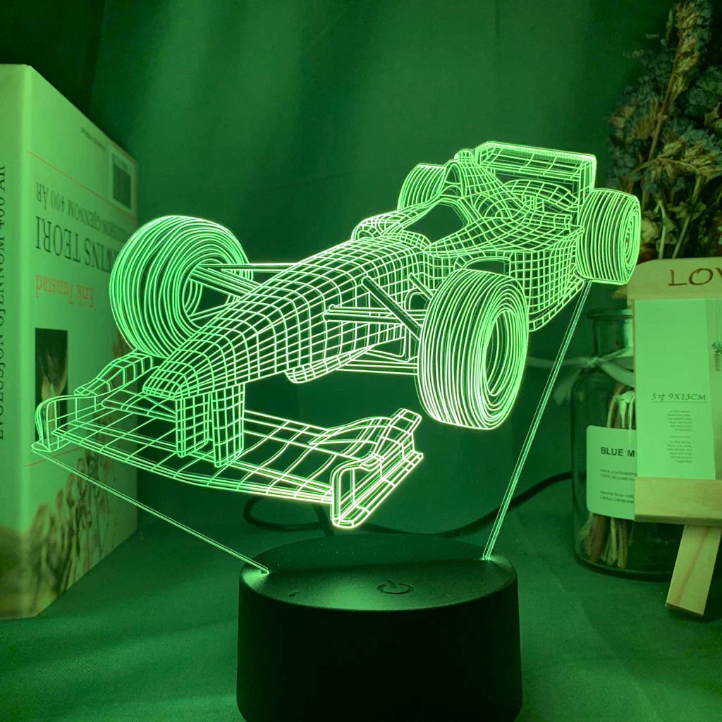 Formula-1-3D-Illusion lamp with color mode