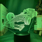 Formula-1-3D-Illusion lamp with color mode