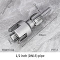 Pipe Threading Tool | Dual-Function Internal & External Threads | 40Cr Alloy Steel | 1/2" or 3/4"