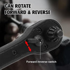 2-in-1 Chuck Ratchet – Ratchet Wrench made of Steel with Non-slip Handle