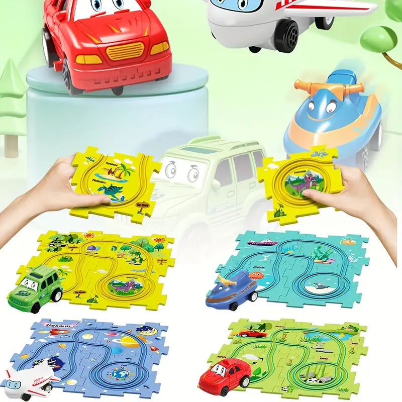 Puzzle Track Block Race