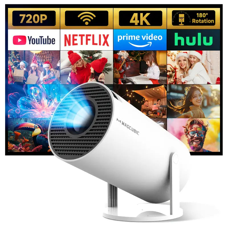 Magcubic HY300 4K Mini Projector – Android 11, Dual WiFi 6, 260 ANSI, Wireless 5.0