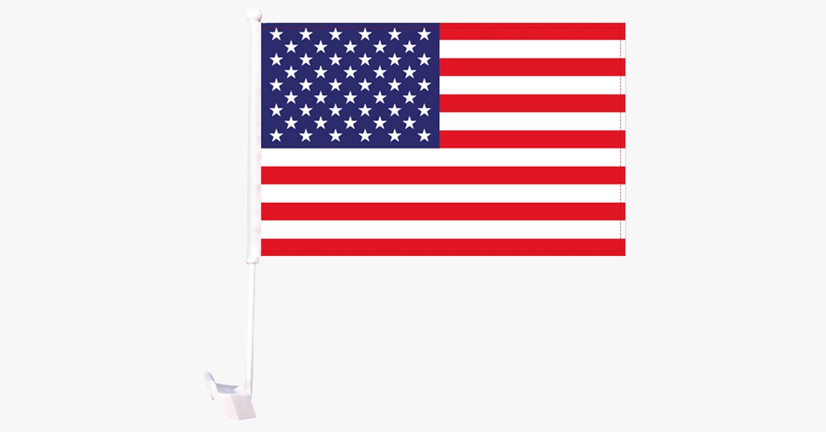 USA-Flag-Window-Flagpole-Decoration – Show Your Love for the Nation!