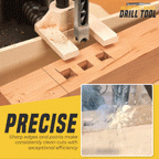 Hollow chisel bit – Precise square hole wood tool